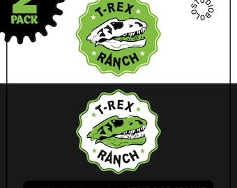 T-Rex Ranch SVG PNG Transparent Cricut 2 PACK | Download Print Digital