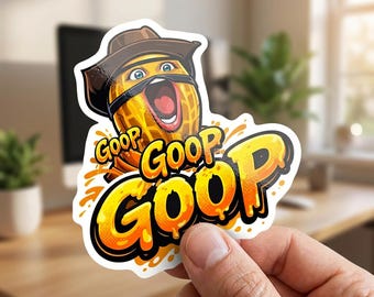 Arc Raiders The Burnt Peanut GOOP, Video Game Sticker, Gaming Gifts, Vinyl Waterproof Laptop Decal