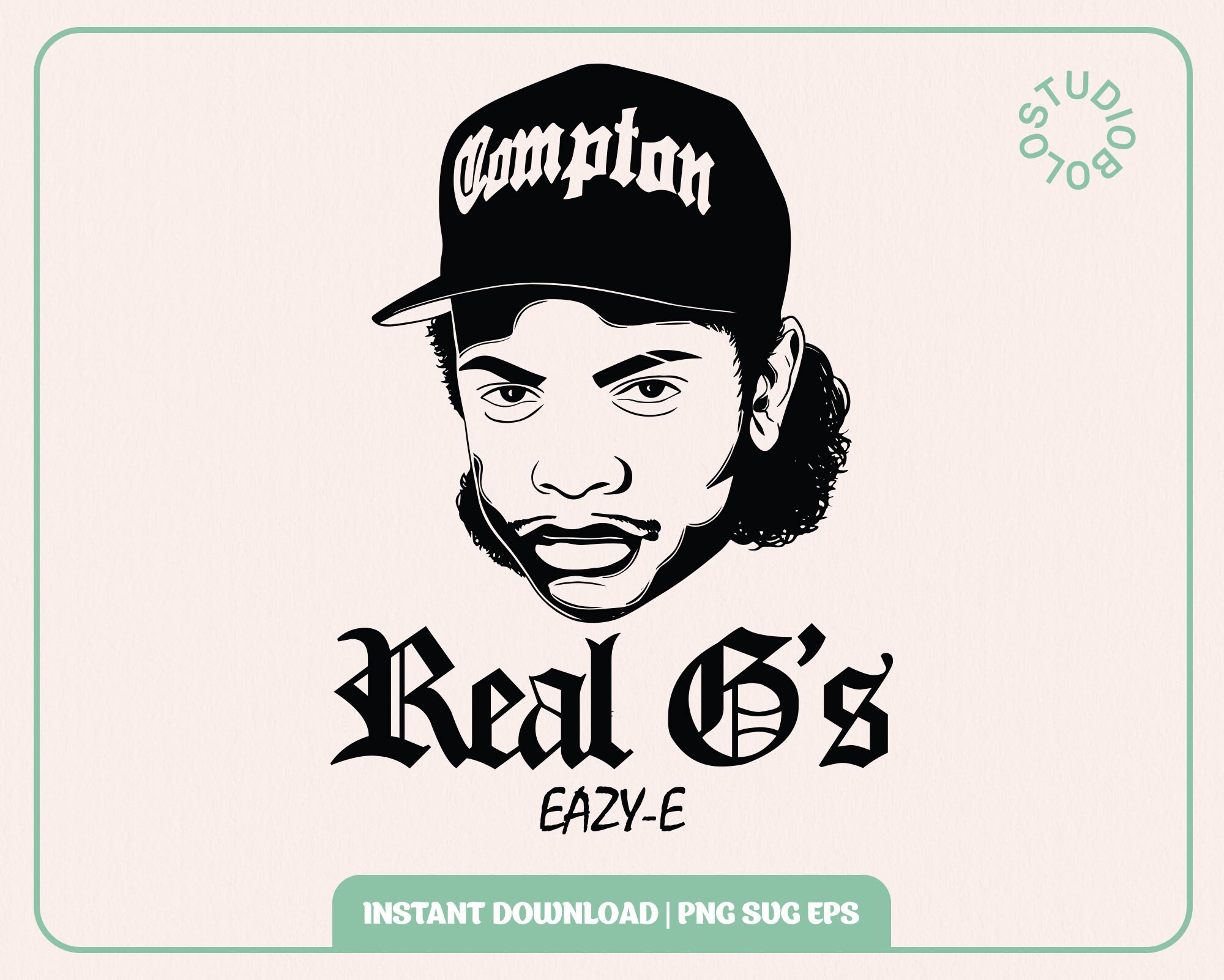 Eazy E Stencil Graffiti