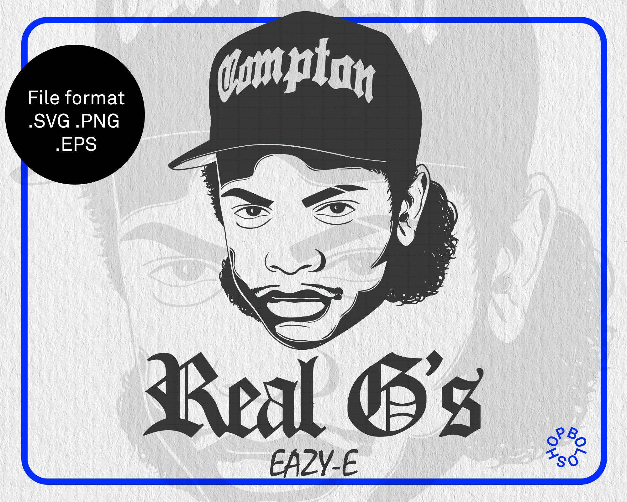 Eazy E Real G's Hiphop Svg Illustration Eazye Cut File Etsy