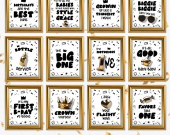 Notorious One Bundle - Notorious One Birthday Signs 8x10 et téléchargement instantané - Favor Sign - Hip Hop - Table Sign - Imprimable - Party Decor