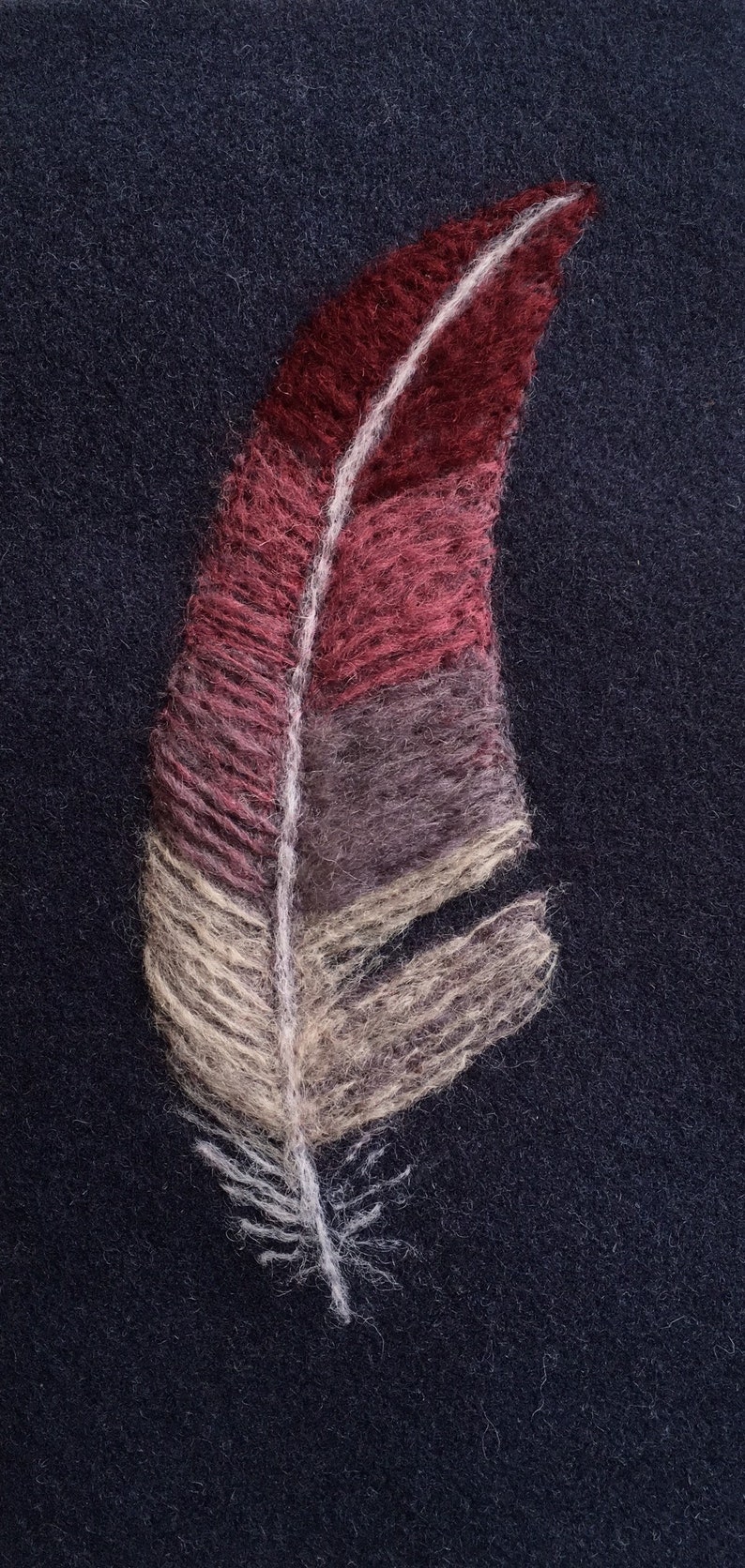 Needle Felted Feather Etsy