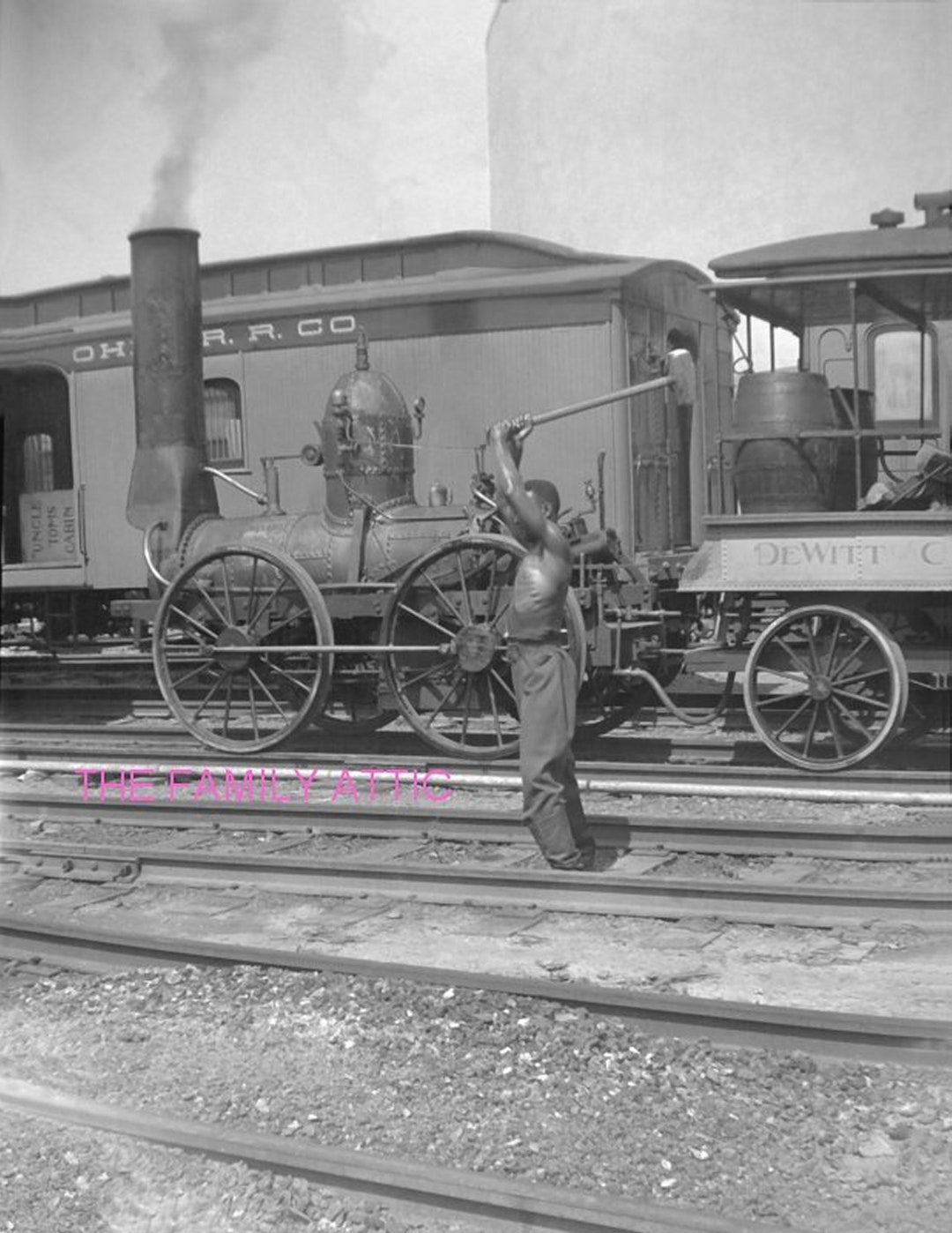 Dewitt Clinton Train Engine NY Central Photo 1940 New York picture