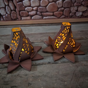 Campfire tealight candle holders