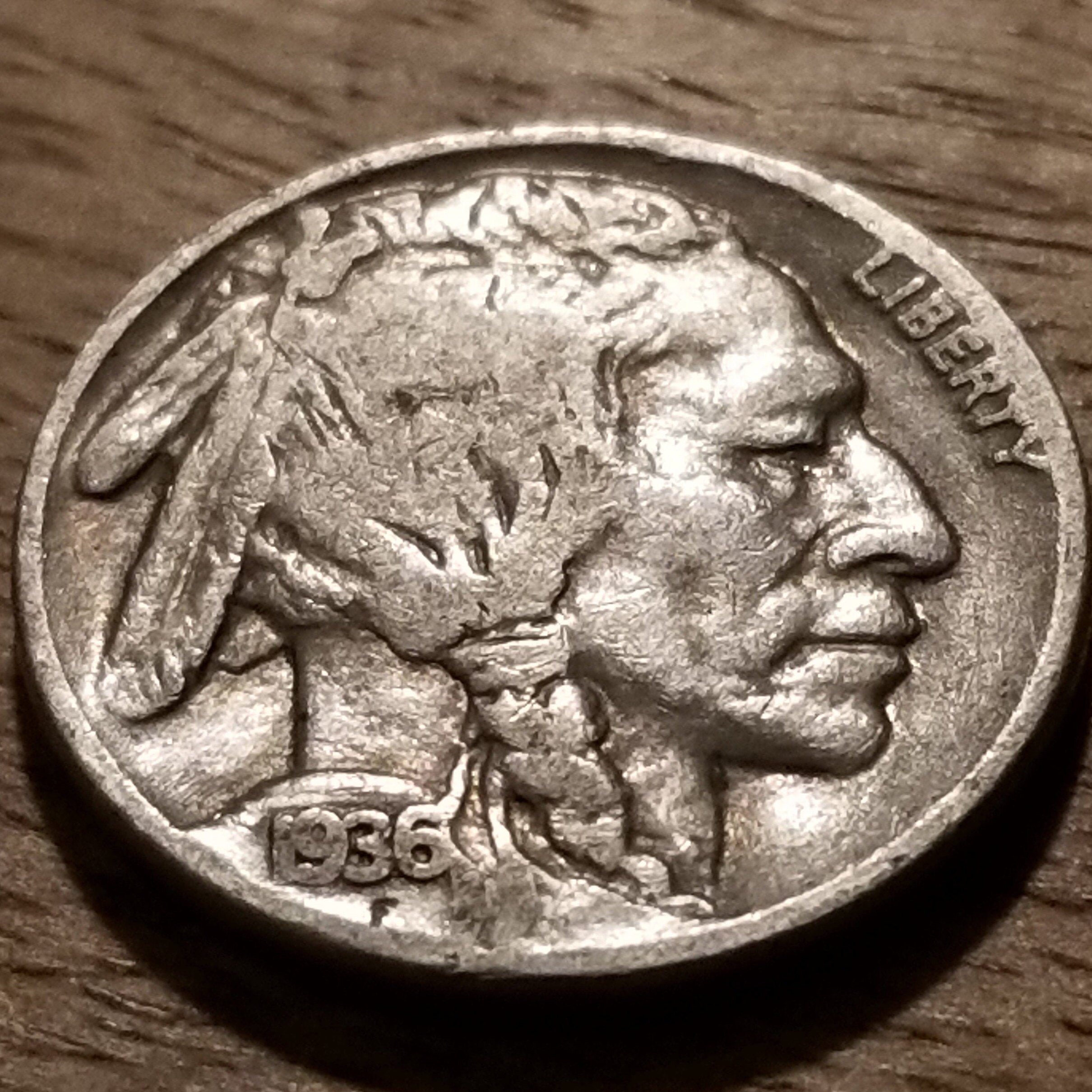 1936 US Buffalo Nickel Silver Coin Etsy