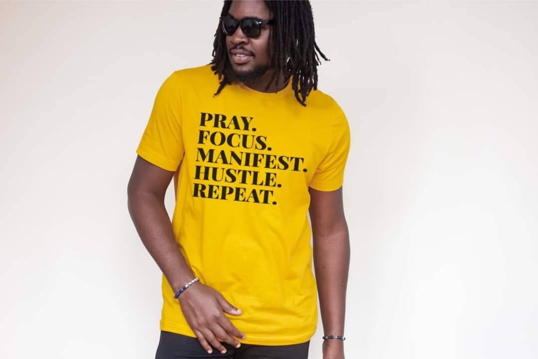 Pray Focus Manifest Hustle Repeat Shirt - Etsy