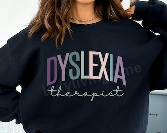 Dyslexia Therapist PNG Dyslexia Specialist SVG File Learning Disabilities Teacher Shirt Design Pastel Letters Digital Instant Download