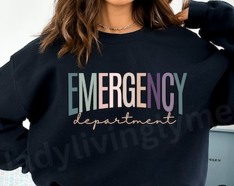 Emergency Department PNG File ER Nurses SVG Muted Pastels Shirt Design Emergency Room Cut File Hospital Worker Digital Download