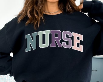 Nurse PNG Varsity College Letters SVG File Nurse Shirt Design Nurse Appreciation Digital Download Registered Nurse Clip Art Nurse Graduation