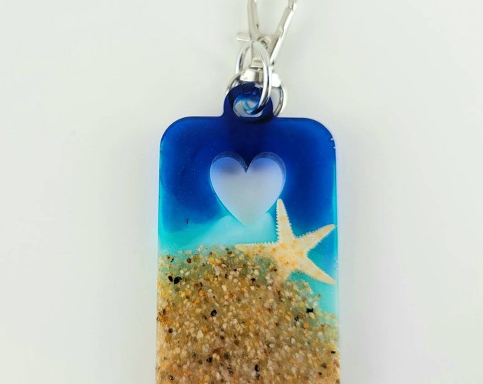 \u00a0 Fast /& Free Shipping Made in the USA with Resin Handmade Ocean Keychain\u00a0