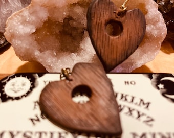Pendientes de Ouija Planchette: arcilla polimérica, joyería mística