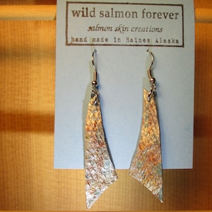 Salmon Skin Earrings