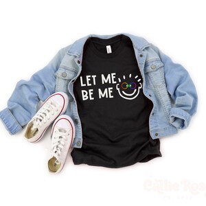 Let Me Be Me Neuro Divergent, Neuro Diversity Movement Rainbow Infinity Youth Short Sleeve T-Shirt | Youth, Kids, Teen Size T-Shirt