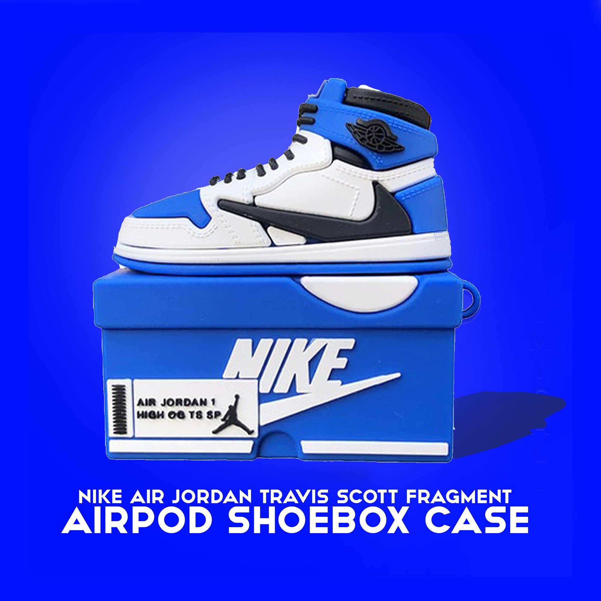 Air Jordan Airpod Case Travis Scott Fragment Sneaker Nike Key | Etsy New  Zealand
