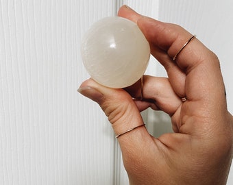 SMALL SELENITE SPHERE