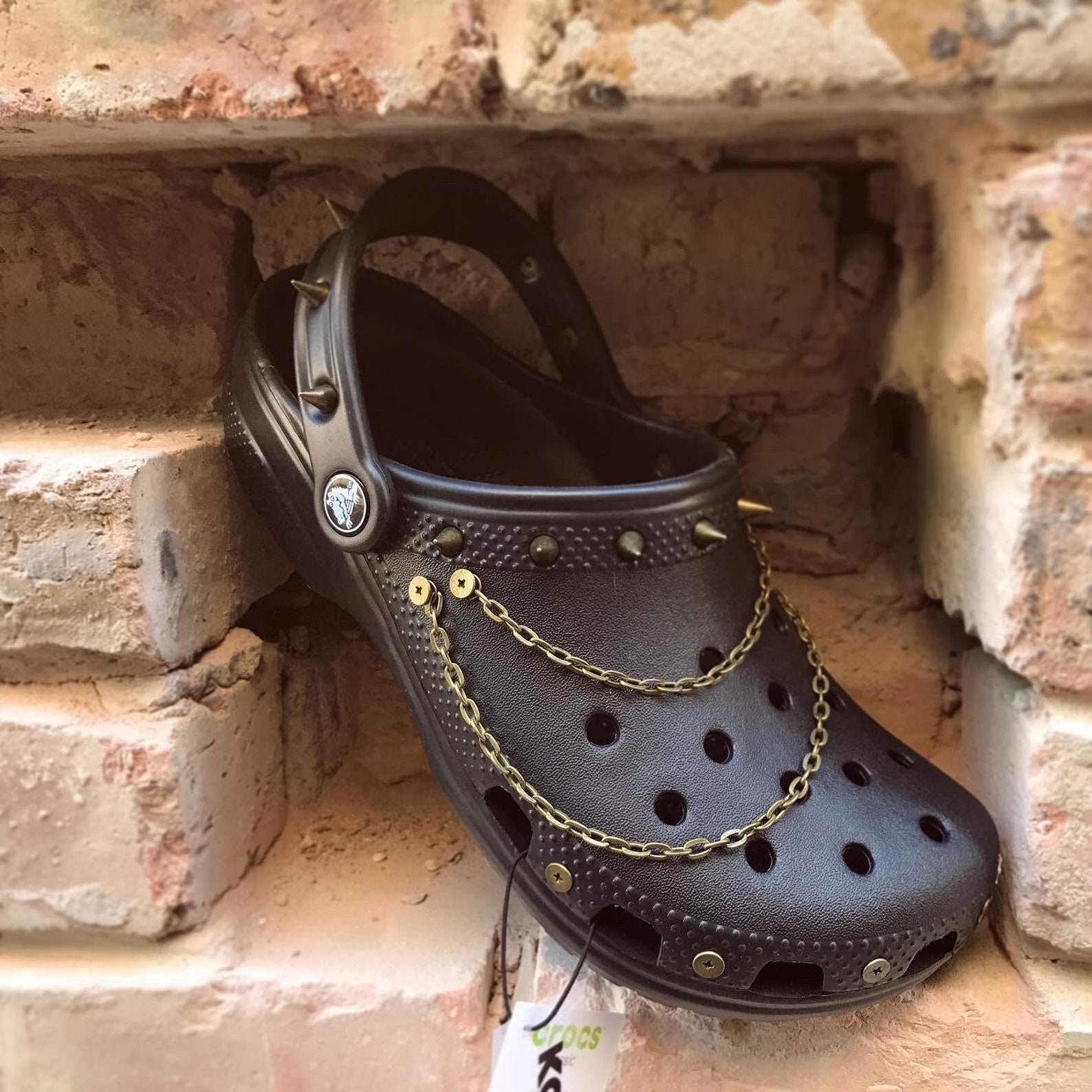 goth crocs platform