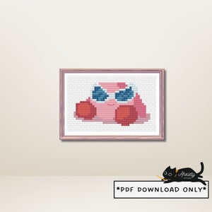 Tiny Kirby - PDF Cross Stitch Pattern