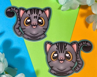 Cute Chonky Kittens | Matte Weatherproof Die Cut Vinyl Stickers