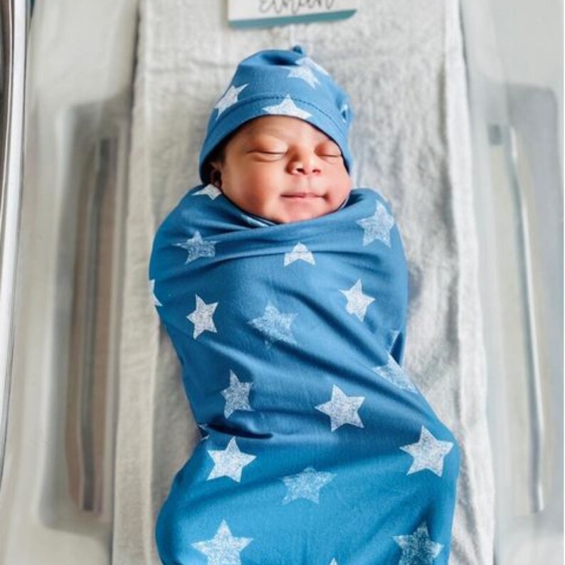 Stars Cutie Cocoon Itzy Ritzy Baby Cocoon and Hat Set Etsy