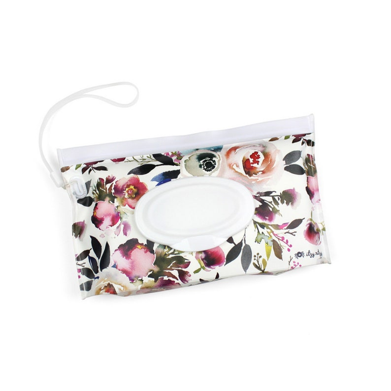 Take & Travel Pouch™ Reusable wipes case Blush Floral, Itzy Ritzy, Wipes Case, Baby Product 