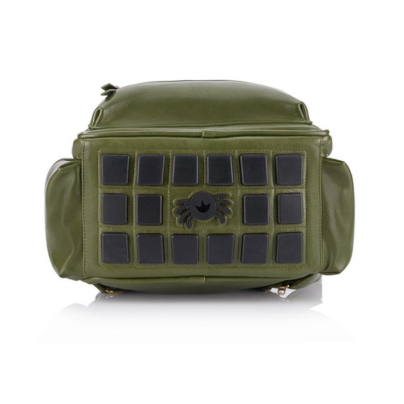 Crew Olive Mini Diaper Bag Itzy Ritzy Baby Bag Vegan Leather Etsy