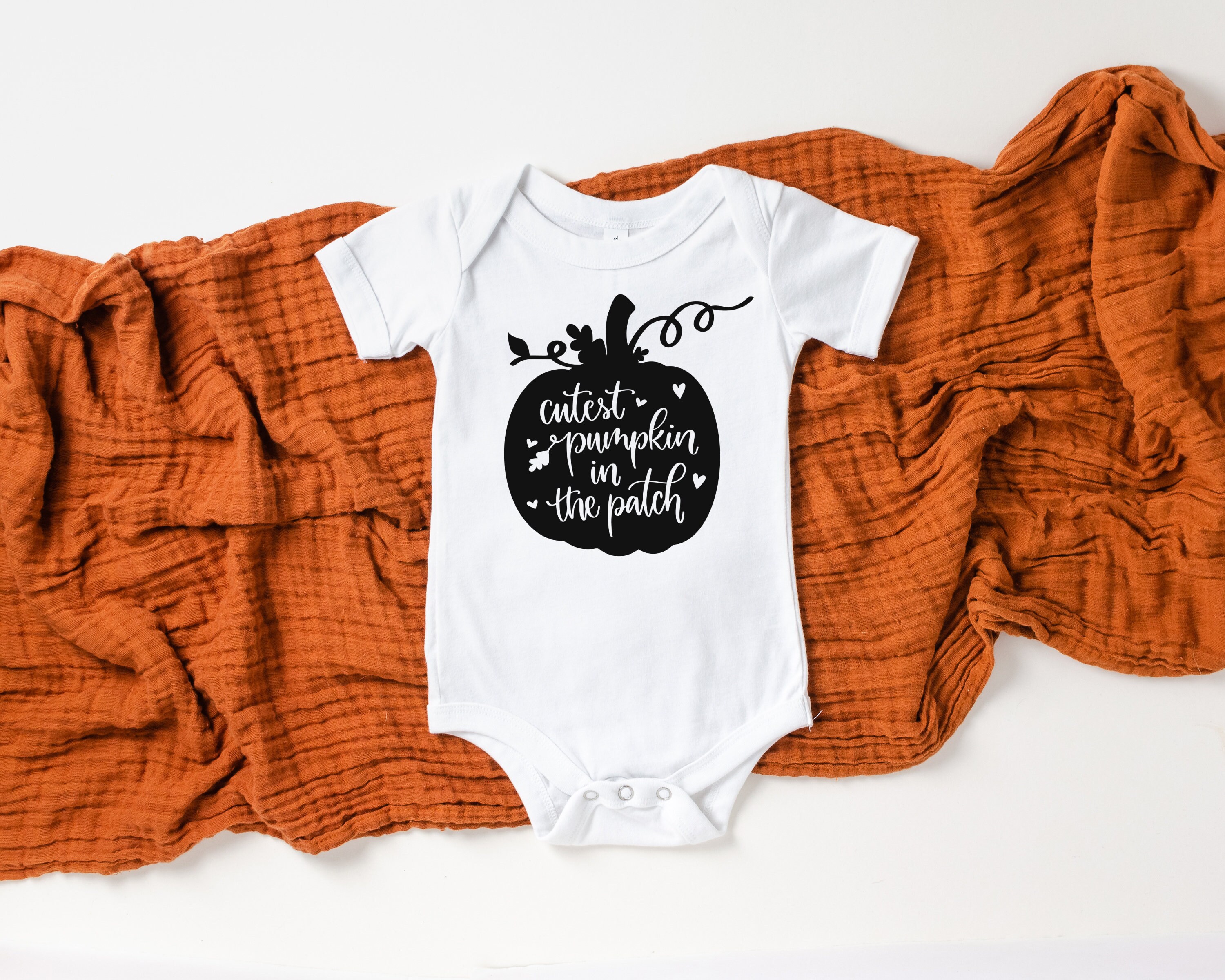 Cutest Pumpkin in the Patch Baby Onesie® Fall Onesie® Etsy