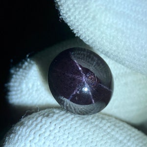 Star Garnet - 11.44 Cts | Red loose Gemstone | Oval Cabochon | India | Beautiful Piece!!! | Christmas and New Year Sale