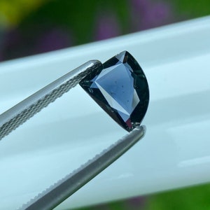 Blue Sapphire Gemstone: 1.14 Cts Tilliant Step Cut, Africa