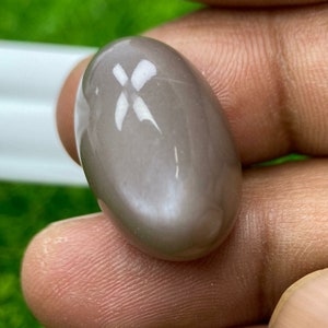 Moonstone - 34.48 Cts | Gray loose Gemstone | Oval Cabochon | India | Dazzling Collection