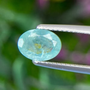 Natural Grandidierite - 1.01 Cts | Neon blue loose Gemstone | Oval Step cut | Madagascar | Amazing stone !!!