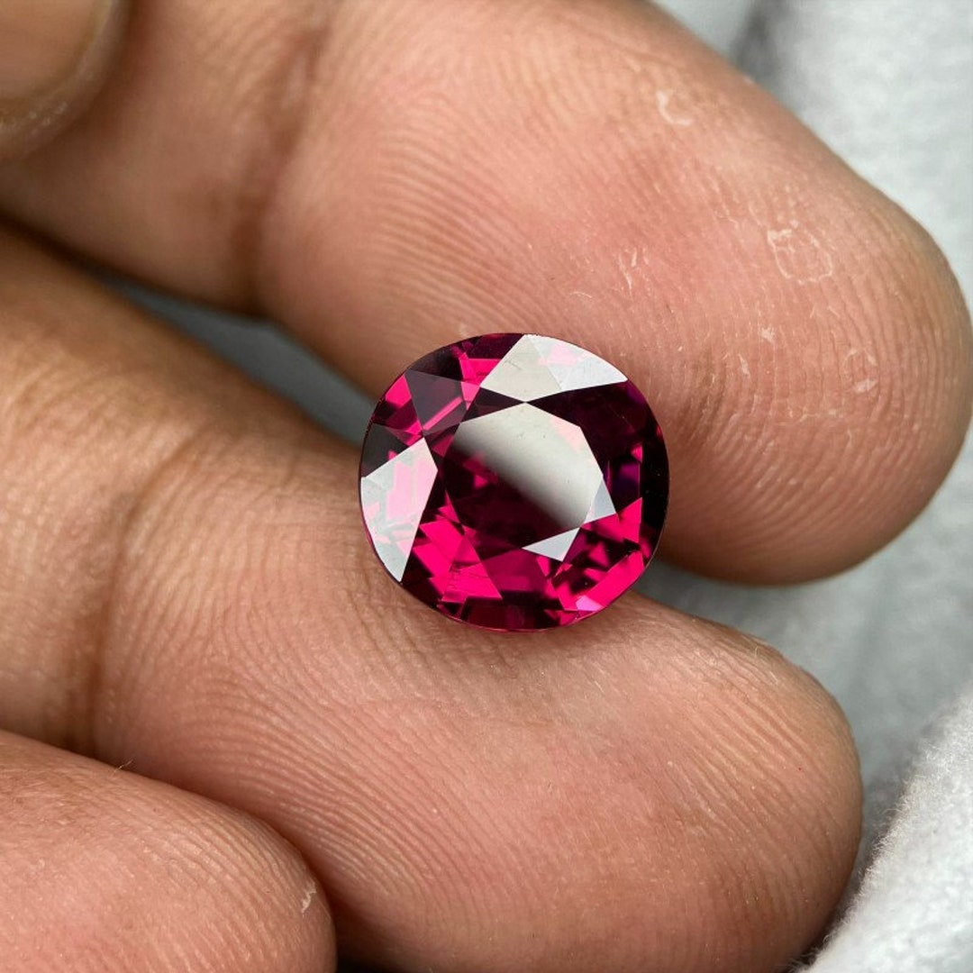 Pyrope Garnet 5.11 Cts Pink Oval Stepcut Tanzania - Etsy