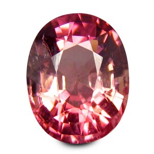 Natural Pink Tourmaline Gemstone: 1.7 Cts Oval Step Cut, Congo Origin