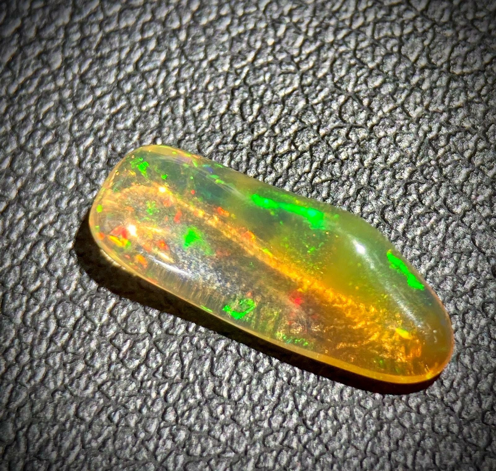 Wonderful Natural Gems Fire Opal 1.1 Cts Full Polished Multi - Etsy