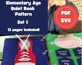 Elementary Quiet Book Sewing Pattern: Montessori Activity Book (PDF, SVG)