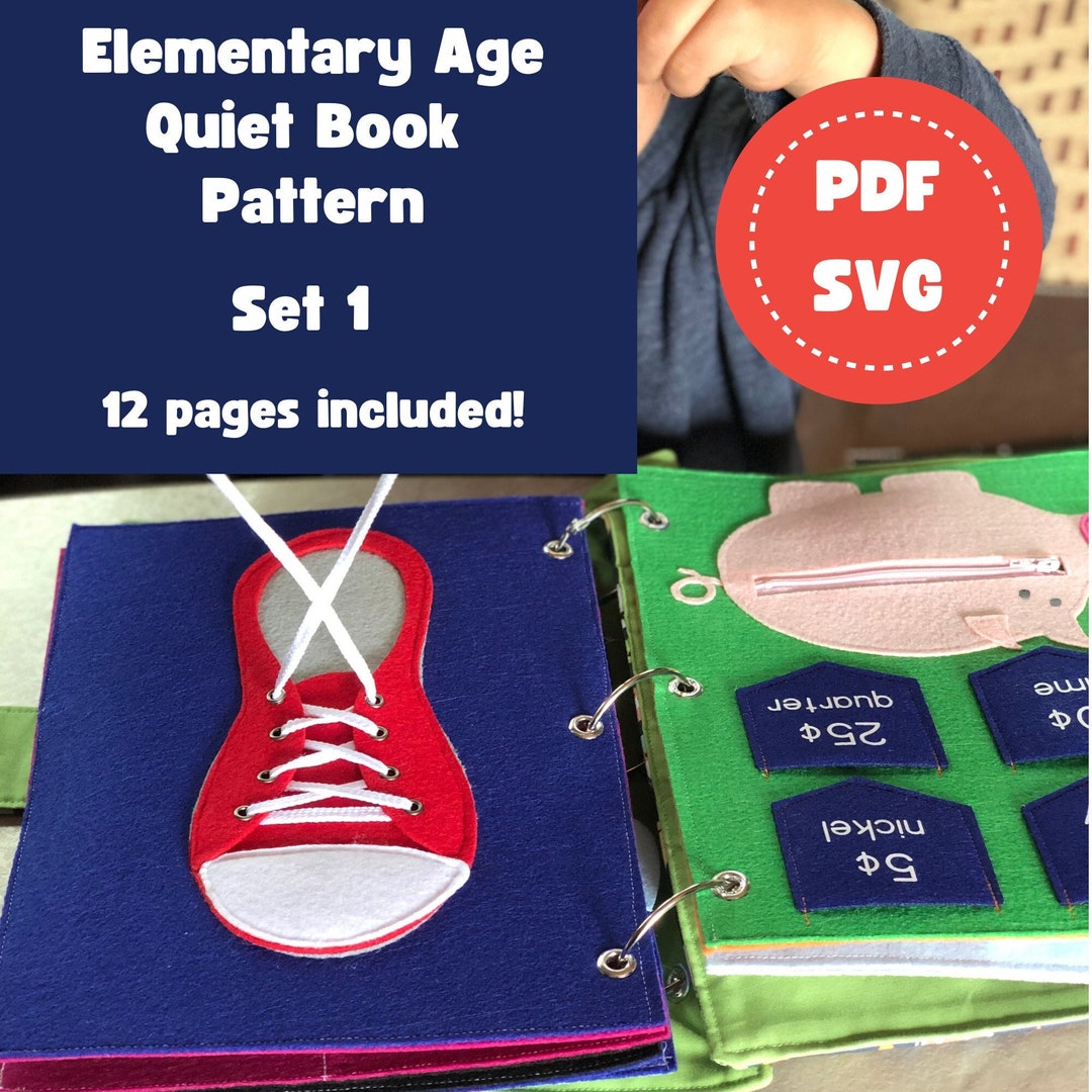 Elementary Quiet Book Sewing Pattern: Montessori Activity Book (PDF ...