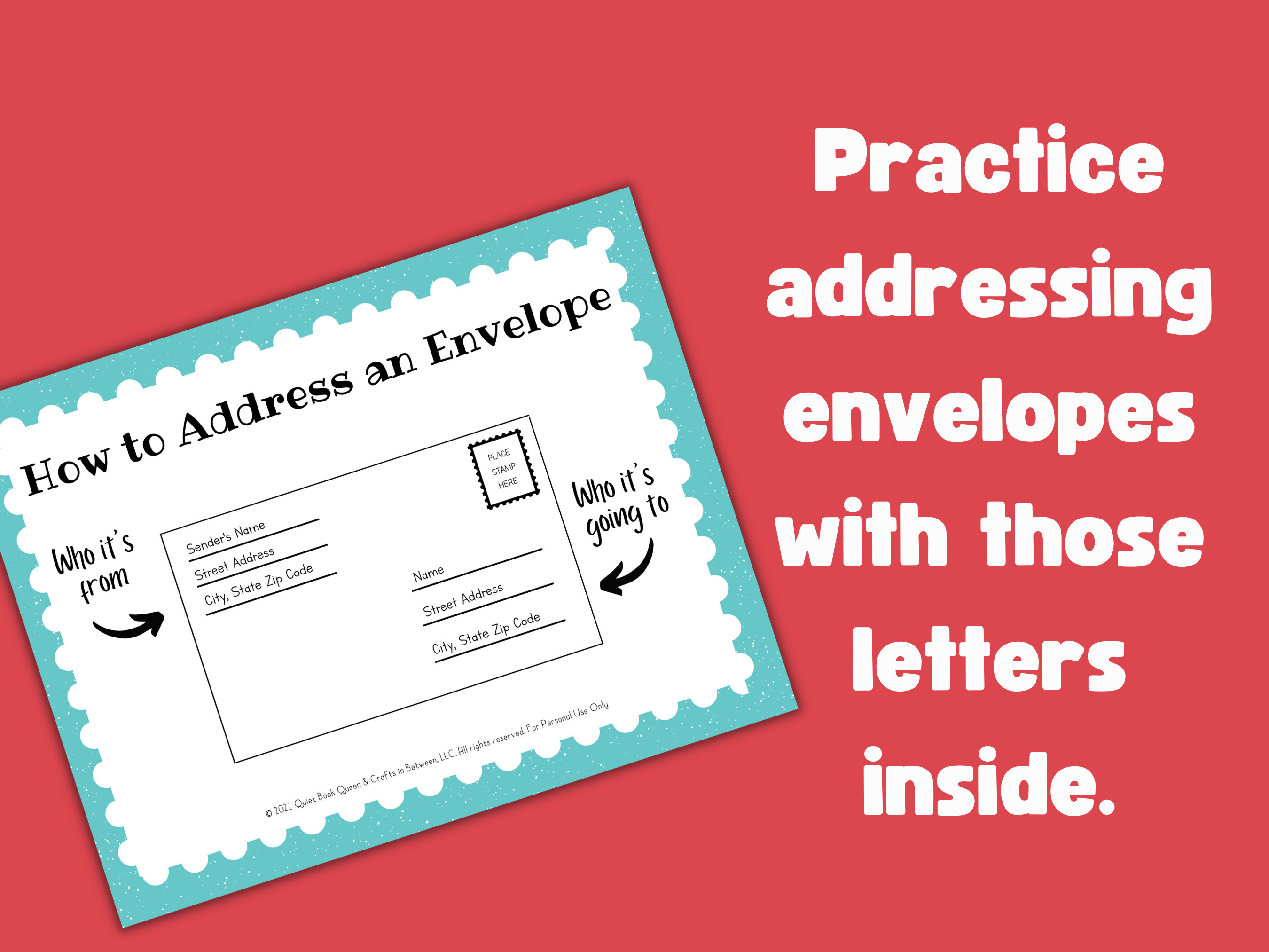 Preschool Dramatic Play, Post Office Pretend Play Set Up, Valentine's