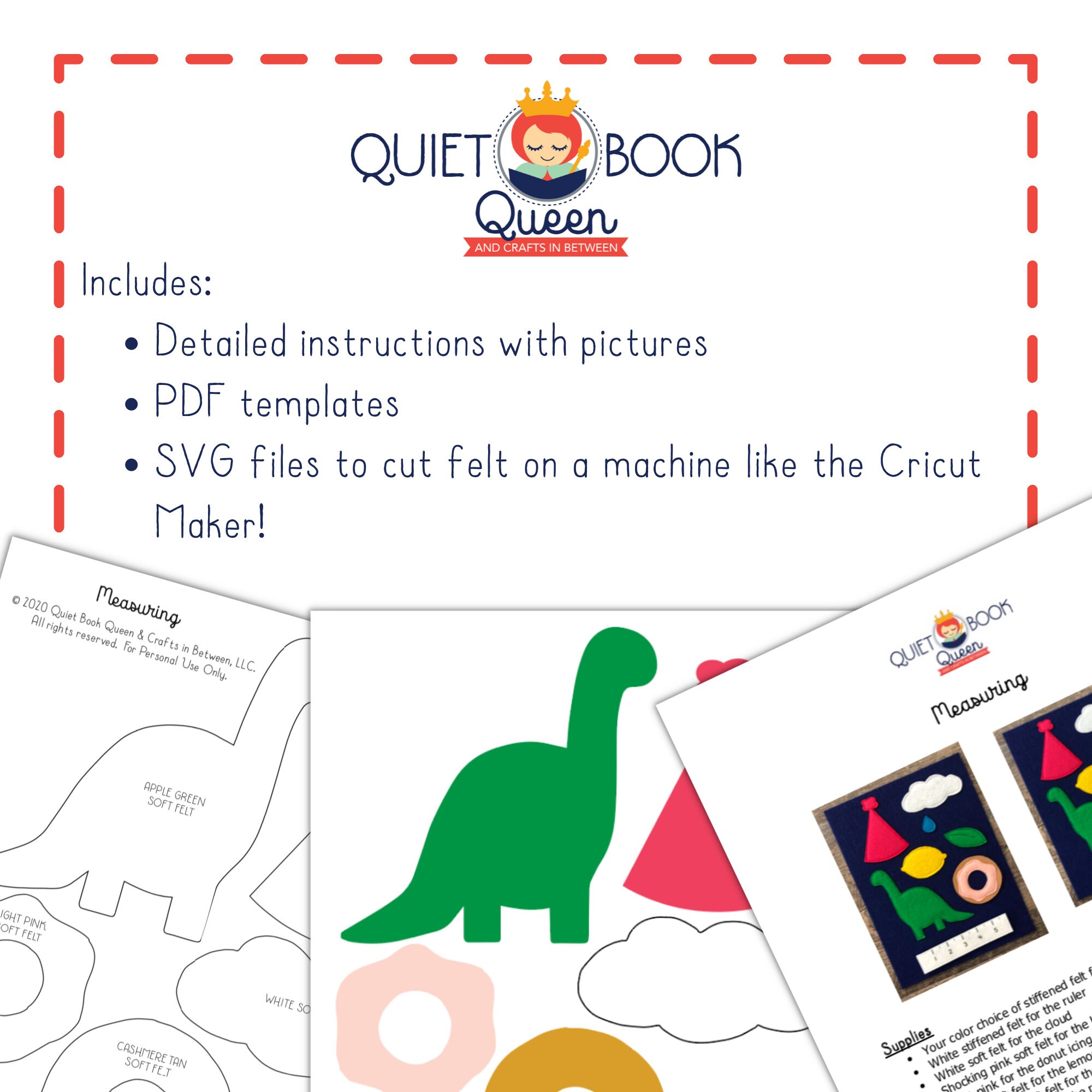 Elementary Quiet Book Sewing Pattern: Montessori Activity Book (PDF ...