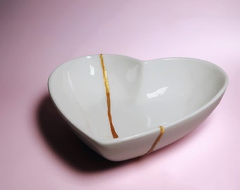 KINTSUGI KIT W. Heart Shape Bowl