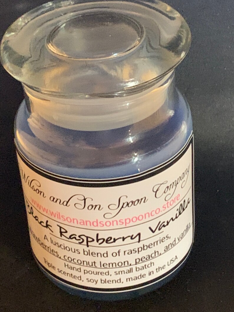 Mini apothecary glass candle Black raspberry vanilla