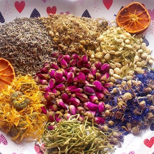Wonderland ~Tea Bath,Organic,Natural,Salt Bath,Self Care,Floral,Essential Oils,Gift for her,Apothecary,Skincare,Gifts For Her,Ritual Bath
