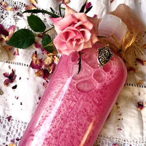 Boudoir ~ Rose Shower Gel,Body Wash,Soap,Organic,Natural,Gift for her,Love Spell,Cleanser,Apothecary,Self Care,Skincare,Handmade Body Wash