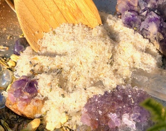 Moon Goddess Lavender Jasmine Bath Salts,ritual bath,Apothecary,Gift for her,Salt Soak,Cleansing Bath,Spa Gifts,Full Moon Bath