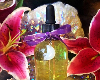 Jasmine Absolute Body Oil,Hair,Bath,Massage Oil,Essential Oil,Apothecary,Natural Skincare,Crystal Infused Oil,Gifts For Her,Anointing Oil