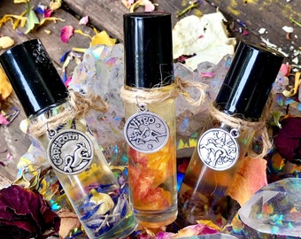 Elements of Earth ~ Zodiac Perfume,Essential Oil,Birthday Gift,Horoscope,Apothecary, Wicca,Taurus,Capricorn,Virgo,Sun Sign,Natural Perfume