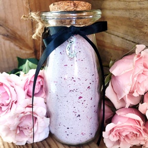 Enchanted Rose Milk Bath,Oatmeal, Apothecary,,Gifts for her,Love Spell,Birthday Gifts,Skincare,Natural,Organic, Gift For Her,Spa Soak,Relax image 9