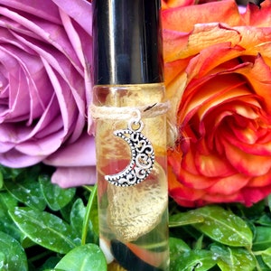 White Witch Essential Oil Perfume,Crystal Infused,Floral,Handmade,Wicca,Anointing Oil,Rollerball Perfume Oil,Apothecary,Aromatherapy image 7