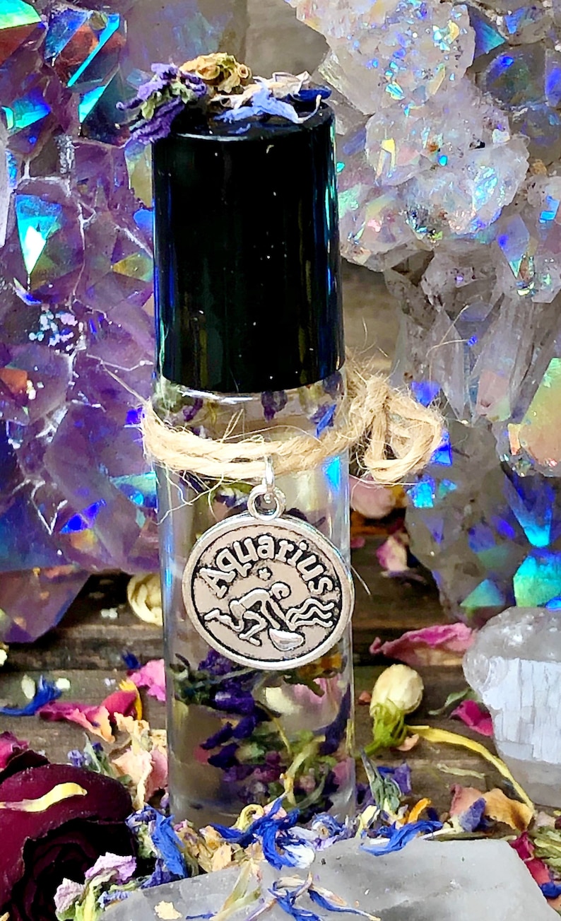 Elements of Air Zodiac Perfume,Essential Oil,Horoscope,Birthday Gift,Apothecary,Witchcraft,Libra,Gemini,Aquarius,Sun Sign,Rollerball Oil image 4