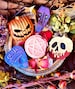 Halloween Bath Bombs,Halloween Bath Bomb,Bath Fizzies,Handmade Bath Bombs,Moisturizing Bath Bombs,Fall Skincare,Apothecary,Spooky Bath Bombs