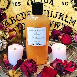 Seance Silk Duschgel,Körperwäsche,Reinigung,Seife,Seife,Seifenschaumbad,Seance,Geschenk für sie,Apotheker, Ritual, Selbstpflege, Feuchtigkeitsspender, handgemachte Hautpflege