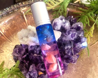 La Luna Jasmine Absolute Perfume Oil: Crystal Infused Rollerball